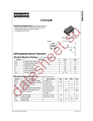 FJV3104RMTF datasheet  